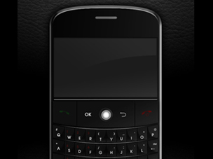 Création Photoshop modélisation Blackberry